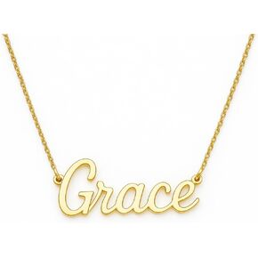 Name Necklaces for Women Gold Plated over 925 Sterling Silver – Personalized Script Name Pendant – Rose/White/Yellow Gold – Handmade Gift for Her, Birthday Jewelry with Font & Chain Options in Saudi Arabia