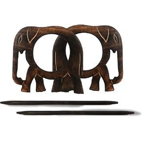 Beautiful Curtain Tiebacks, Antique Wooden Curtain Hook, Handmade Wooden Elephant Rustic Decorative Curtain Holdbacks, Modern Drapery Tiebacks, Set of 2 in Kuwait