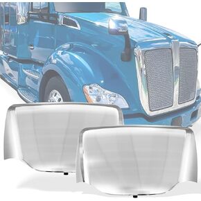 Chrome Hood Mirror for Kenworth T680 Peterbilt 579 587，Side Rear Hood Mirrors Assembly for Kenworth Peterbilt Semi Trucks Accessories Passenger (Right Side) in Kuwait