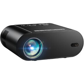 [تلفزيون جوجل/التحكم الصوتي] جهاز عرض ذكي GooDee 4K UHD مع واي فاي وبلوتوث، جهاز عرض أفلام محمول يمكن استخدامه على برايم فيديو، يوتيوب مدمج، مسرح منزلي دولبي ساوند للداخلية/الخارجية in Kuwait