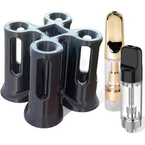 حامل خرطوشة وأقلام 510 - منظم مكتب مستقيم مربع 4 فتحات - تخزين سطح المكتب صغير الحجم - أسود in Kuwait