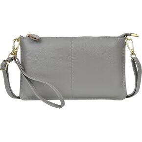 محفظة معصم نسائية من الجلد الطبيعي من NGIL، حقيبة يد نسائية، حقيبة كتف أنيقة، محفظة معصم صغيرة، سحاب ذهبي اللون in Kuwait