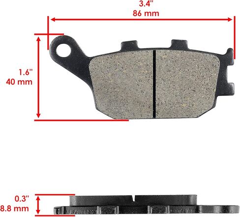 Caltric Front Rear Brake Pads Compatible with Honda Cbr1000Rr Cbr 1000Rr Cbr1000Ra Abs 2004-2005 in Saudi Arabia