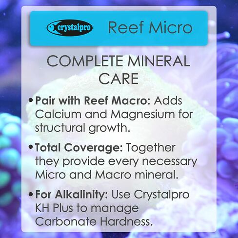 ألوان الشعاب المرجانية 4.22 أوقية إضافات معدنية للتلوين المرجاني لأحواض السمك المرجانية - للنمو الصحي وتلوين الشعاب المرجانية واللافقاريات - تعالج 3300 جالون in Kuwait