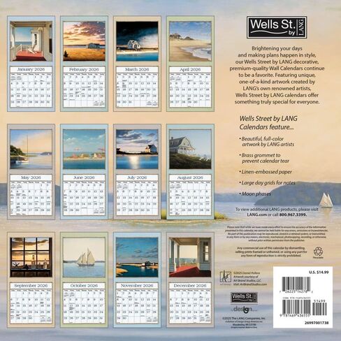 WSBL Seaboard 2026 12X12 Wall Calendar (26997001738) in Kuwait