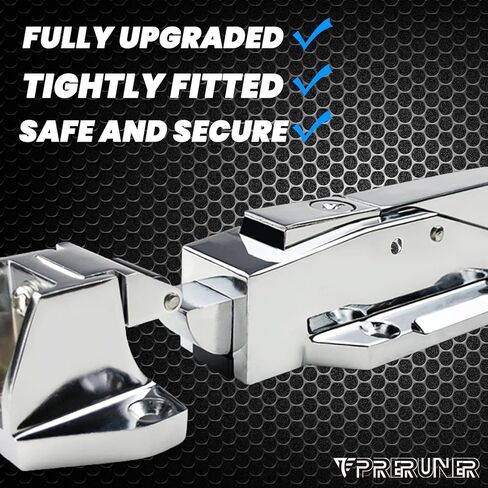 Walk in Cooler Door Handle, Walk in Cooler Door Closer Complete Latch Kit, Freezer Doors Handle (Metallic Silver (304 Stainless Steel Push Rod), 1/8 in to 1/4 in(Flush)) in Saudi Arabia