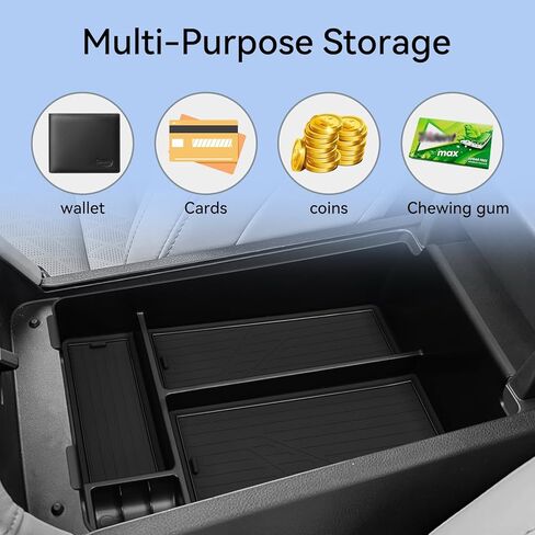 smabee Center Console Organizer for Nissan Murano 2025 2026 Accessories Armrest Organizer Tray Hidden Storage Box ABS Material in Kuwait