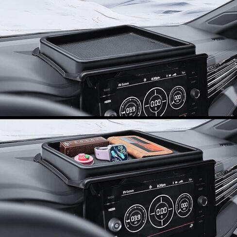 TACOBRO Dash Center Console Tray Compatible with 2025 2026 Jetta 8' Screen, Dashboard Storage Organizer Tissue Sunglasses Holder (for Jetta 2025-26 S SE Sport SEL GLI, Fit 8-inch Screen) in Saudi Arabia