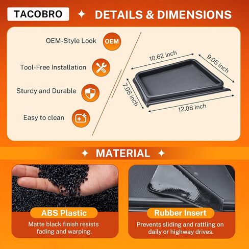 TACOBRO Dash Center Console Tray Compatible with 2025 2026 Jetta 8' Screen, Dashboard Storage Organizer Tissue Sunglasses Holder (for Jetta 2025-26 S SE Sport SEL GLI, Fit 8-inch Screen) in Saudi Arabia