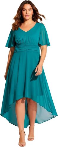Avenue Women's Plus Size High-Low Midi Dress in Saudi Arabia