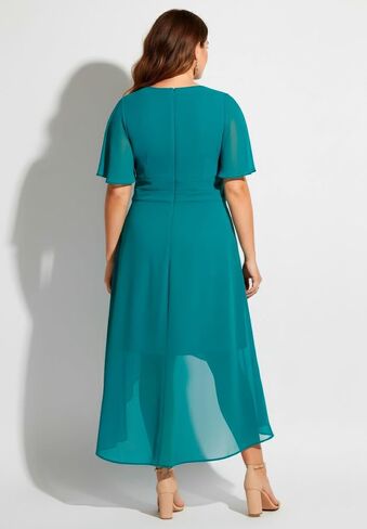 Avenue Women's Plus Size High-Low Midi Dress in Saudi Arabia