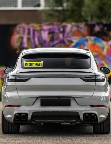 luvilly3 Pack Reflective Student Driver Signs, Suction Cups Car Window Stickers Removable New Driver Magnets, for Car and Beginners Driving Learner in Kuwait