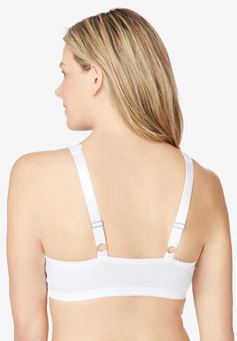 Amoureuse Women's Plus Size Embroidered Front-Close Underwire Bra in Saudi Arabia