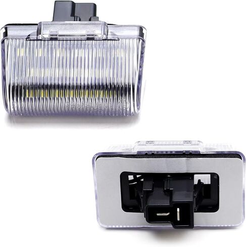 مجموعة إضاءة لوحة ترخيص LED كاملة بيضاء زينون من iJDMTOY متوافقة مع Ford 1985-2014 Transit، 2002-2014 Transit Connect، مدعومة بثنائيات LED 18-SMD in Saudi Arabia