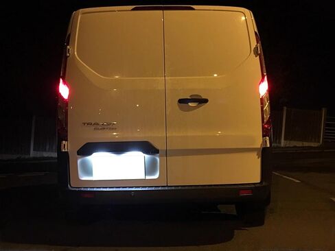 مجموعة إضاءة لوحة ترخيص LED كاملة بيضاء زينون من iJDMTOY متوافقة مع Ford 1985-2014 Transit، 2002-2014 Transit Connect، مدعومة بثنائيات LED 18-SMD in Saudi Arabia