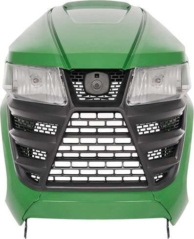HECASA Complete Hood Kit Hood Side Panel Upper Hood Front Grille w/Headlight Compatible with John Deere X300 X304 X310 X320 X350 X370 X384 X394 Replacement for AUC13489 AUC13490 M168883 M168888 in Kuwait