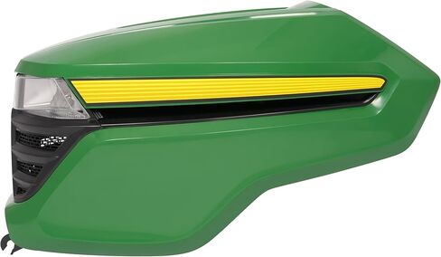 HECASA Complete Hood Kit Hood Side Panel Upper Hood Front Grille w/Headlight Compatible with John Deere X300 X304 X310 X320 X350 X370 X384 X394 Replacement for AUC13489 AUC13490 M168883 M168888 in Kuwait