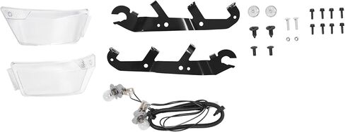 HECASA Complete Hood Kit Hood Side Panel Upper Hood Front Grille w/Headlight Compatible with John Deere X300 X304 X310 X320 X350 X370 X384 X394 Replacement for AUC13489 AUC13490 M168883 M168888 in Kuwait