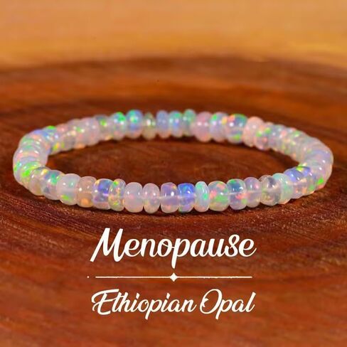 Natural Ethiopian Bracelet, for Menopause Jewelry Gift-Beaded Stretch Cord Design-for Everyday Wear, Travel, Colorful in Saudi Arabia