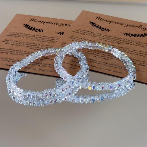 Natural Ethiopian Bracelet, for Menopause Jewelry Gift-Beaded Stretch Cord Design-for Everyday Wear, Travel, Colorful in Saudi Arabia