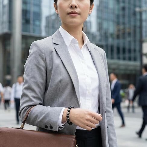 سوار ANNIE WU من حجر السج الطبيعي، مجوهرات كريستال مطرزة مستديرة 10 مم للرجال والنساء، أحجار شفاء للحماية، مرنة قابلة للتعديل، صندوق هدايا متضمن in Saudi Arabia