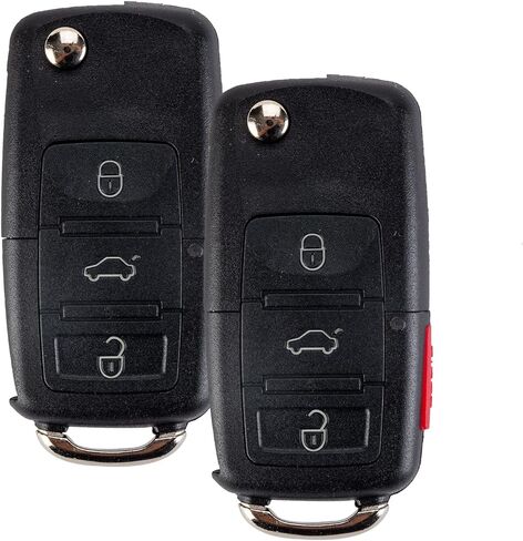 Flip Remote Car Key NBG735868T Replacement for Volkswagen 2002/2003/2004/2005 Beetle Passat Jetta Golf (Single) in Kuwait