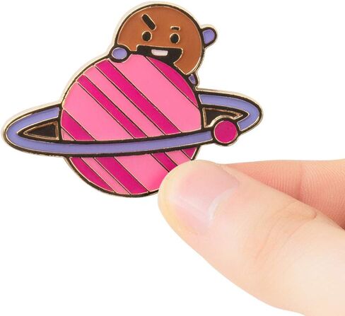 BT21 مجموعة فرقة الفضاء شخصية شوكي لطيف دبابيس سترات مزخرفة بالمينا بروش شارة لحقائب الظهر in Kuwait