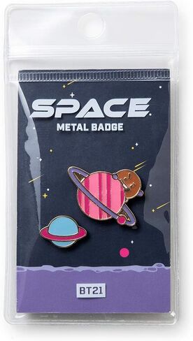 BT21 مجموعة فرقة الفضاء شخصية شوكي لطيف دبابيس سترات مزخرفة بالمينا بروش شارة لحقائب الظهر in Kuwait