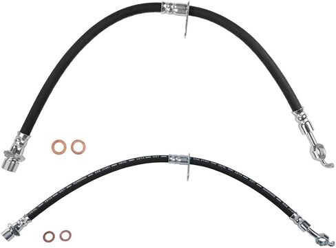 2PCS Front Brake Hydraulic Hose Brake Line Fits Toyota RAV4 1996 1997 1998 1999 2000 2001 2002 2003 in Saudi Arabia