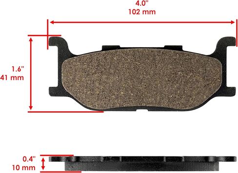 Caltric Front Brake Pads compatible with Yamaha Bolt 950 XVS950 XVS 950 2014-2020 / 5S7-W0045-00-00 in Saudi Arabia