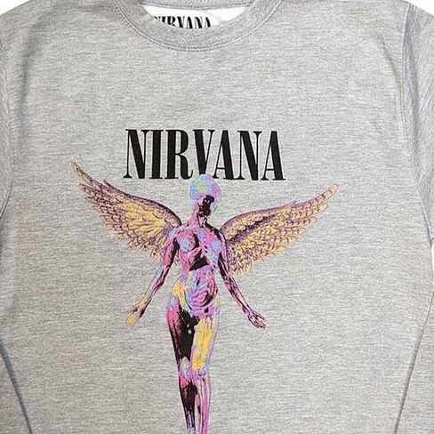 Men's Nirvana in Utero Sweatshirt Grey in Saudi Arabia