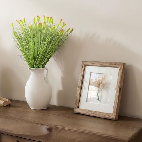 Giegxin 12 Pcs 16.5 Inches Artificial Wheatgrass Cattails Grass for Outdoor Decorations, Faux Wheat Grass Fake Plant, Green Leafy Decorations for Indoor Room Home Garden Office Decor in Saudi Arabia