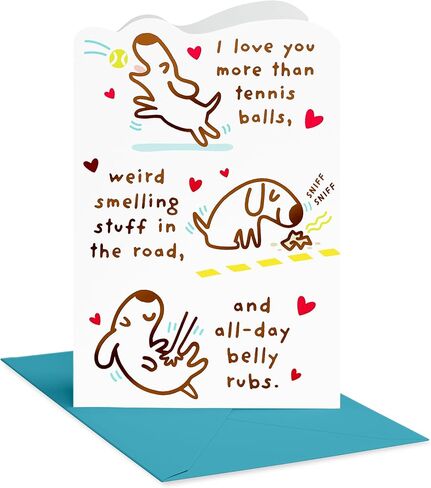 بطاقة عيد ميلاد مضحكة من American Greetings من Dog، أو Dog Mom أو Dad Christmas Card (Woofing) in Saudi Arabia