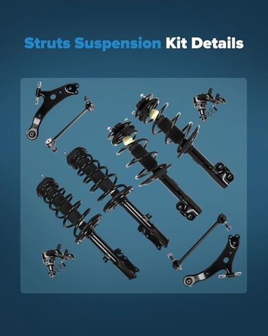 Struts Shock kit for 2004-2006 for Lexus ES330,2004-2006 for Toyota Camry,2004-2006 for Toyota Solara Complete Struts Assembly Kit 10 Pcs in Saudi Arabia