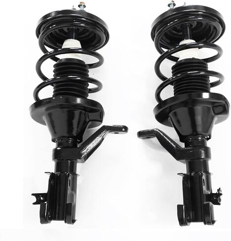 زوج من الدعامات الأمامية الكاملة مع مجموعة نوابض لولبية 172186 172185 بديلة لـ 2003 2004 2005 Honda Civic 1.7L نماذج الغاز فقط ممتص الصدمات مجموعة من 2 in Kuwait