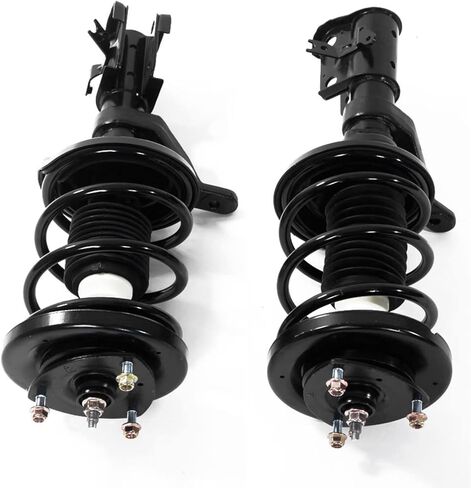 زوج من الدعامات الأمامية الكاملة مع مجموعة نوابض لولبية 172186 172185 بديلة لـ 2003 2004 2005 Honda Civic 1.7L نماذج الغاز فقط ممتص الصدمات مجموعة من 2 in Kuwait