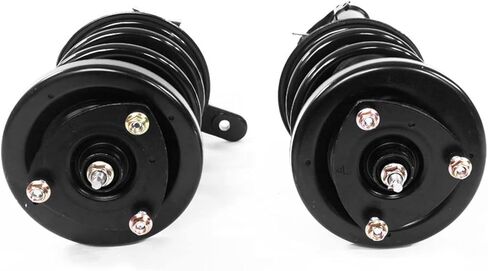 زوج من الدعامات الأمامية الكاملة مع مجموعة نوابض لولبية 172186 172185 بديلة لـ 2003 2004 2005 Honda Civic 1.7L نماذج الغاز فقط ممتص الصدمات مجموعة من 2 in Kuwait