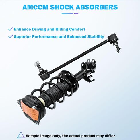 Front Struts Complete Assembly with 10Pcs Suspension Kits Compatible w/ 2007-2012 for Nissan for Versa Replace Control Arms Sway Bar Links Tie Rods in Kuwait