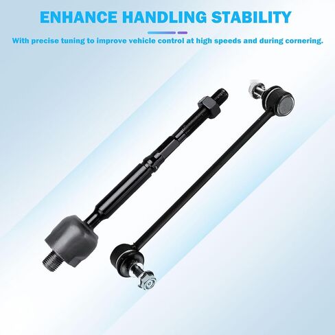 Front Struts Complete Assembly with 10Pcs Suspension Kits Compatible w/ 2007-2012 for Nissan for Versa Replace Control Arms Sway Bar Links Tie Rods in Kuwait