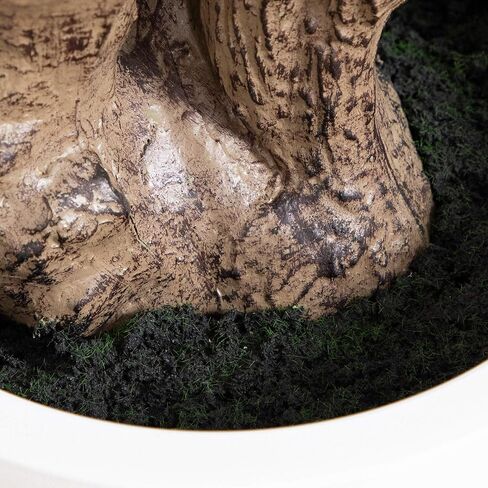 Nearly Natural 6ft. Artificial Audrey Ficus Leaf Tree in White Decorative Planter in Saudi Arabia