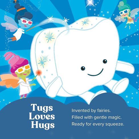 Tooth Fairy Pillow for Kids with Tooth Pocket, Tugs The Tooth Pillow, Comfort Plush for Loose Teeth, Big Feelings & Bedtime, Glow in The Dark, Ages 3+ in Saudi Arabia
