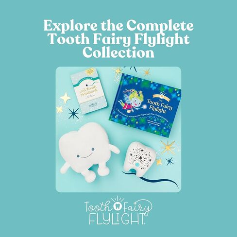 Tooth Fairy Pillow for Kids with Tooth Pocket, Tugs The Tooth Pillow, Comfort Plush for Loose Teeth, Big Feelings & Bedtime, Glow in The Dark, Ages 3+ in Saudi Arabia