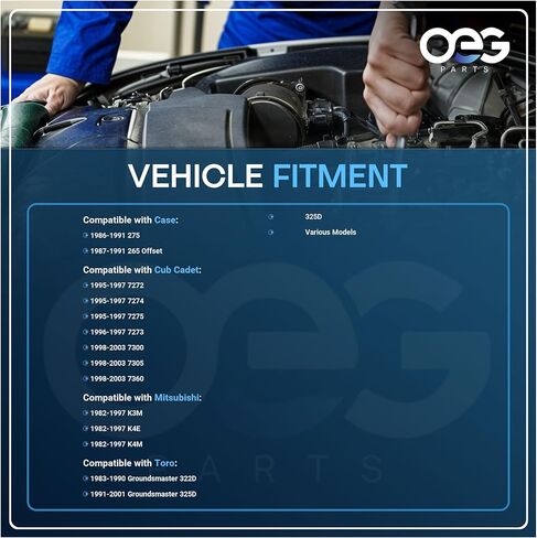 OEG Parts New Starter Compatible with CASE 265 275 Tractor CUB Cadet Toro Mitsubishi M002T56271, M002T56272, M003T61171, M008T70471, M008T70471A, SMT0221, 41048044, 41048044R, SMT0358, 41048170 in Saudi Arabia