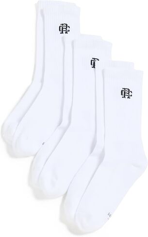 REIGNING CHAMP Men's 3 Pack Classic Crew Socks in Kuwait