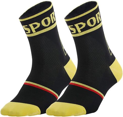 Cycling Socks Pro Mens Womens Riding Socks Bicycle Bike Sport Ankle Athletic Socks XC MTB BMX Black White Pink Blue Green in Saudi Arabia
