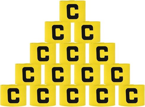 Captain Armbands, Adjustable Leader Arm Band for Soccer Elastic Team Sport Arm Band -Fitting for Football/Volleyball/Rugby in Kuwait