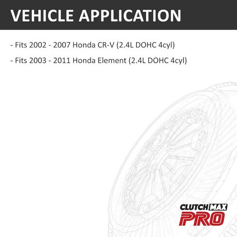 مجموعة القابض ClutchMaxPRO Performance Stage 3 متوافقة مع 2002 2003 2004 2005 2006 2007 2007 Honda CR-V 2003-2011 Element 2.4L K24 (CP08047HDC-ST3) in Saudi Arabia