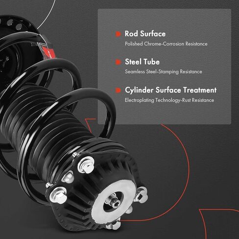 A-Premium Front Complete Struts Compatible with [4WD] Chevrolet Equinox & GMC Terrain, 2018-2023 - 2x Replacement Suspension Shock Absorber with Coil Spring Assembly in Saudi Arabia