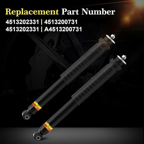 Pair Rear Shock Absorber Strut Compatible with Smart Fortwo W451 2008-2016 without ADS 4513200731 4513202331 A4513200731 A4513202331 in Kuwait