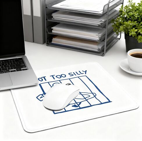 Silly Goose Mouse Pad - Funny Goose Gifts Office Supplies Desk Decor, Square Waterproof Non-Slip Rubber Base Cute Got to Silly Mousepad for Computers Office Accessories 7.9x9.5 Inch in Saudi Arabia